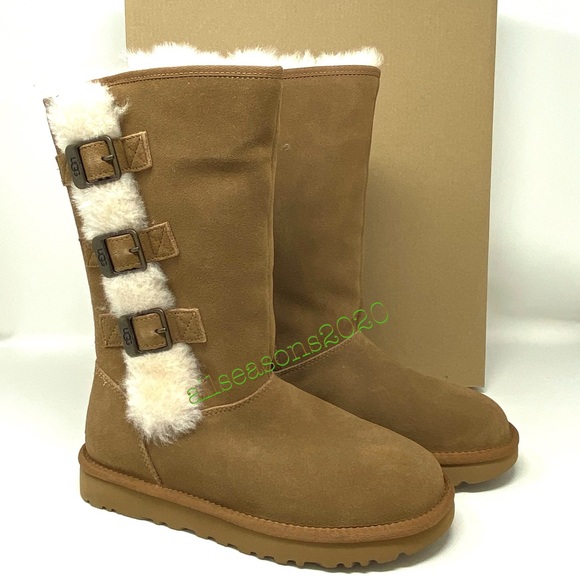 UGG Shoes - UGG Klea Che Women’s Boot Tan Suede Fur